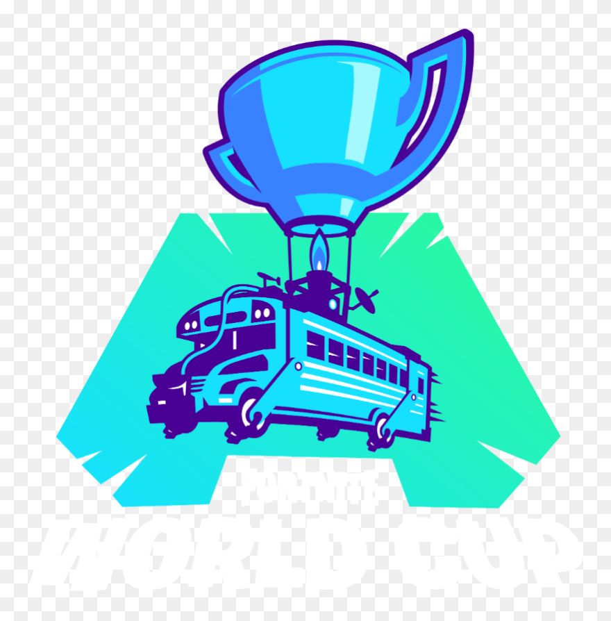 Fortnite World Cup - Fortnite Battle Bus Logo Clipart