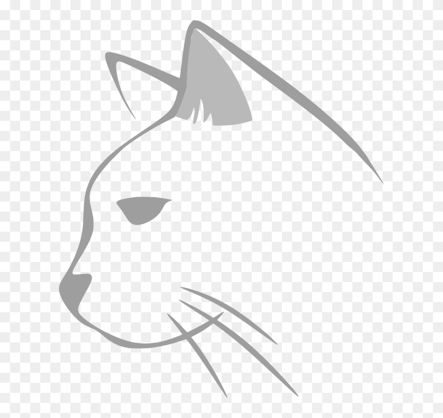 Transparent Cat Head Clipart - Png Download