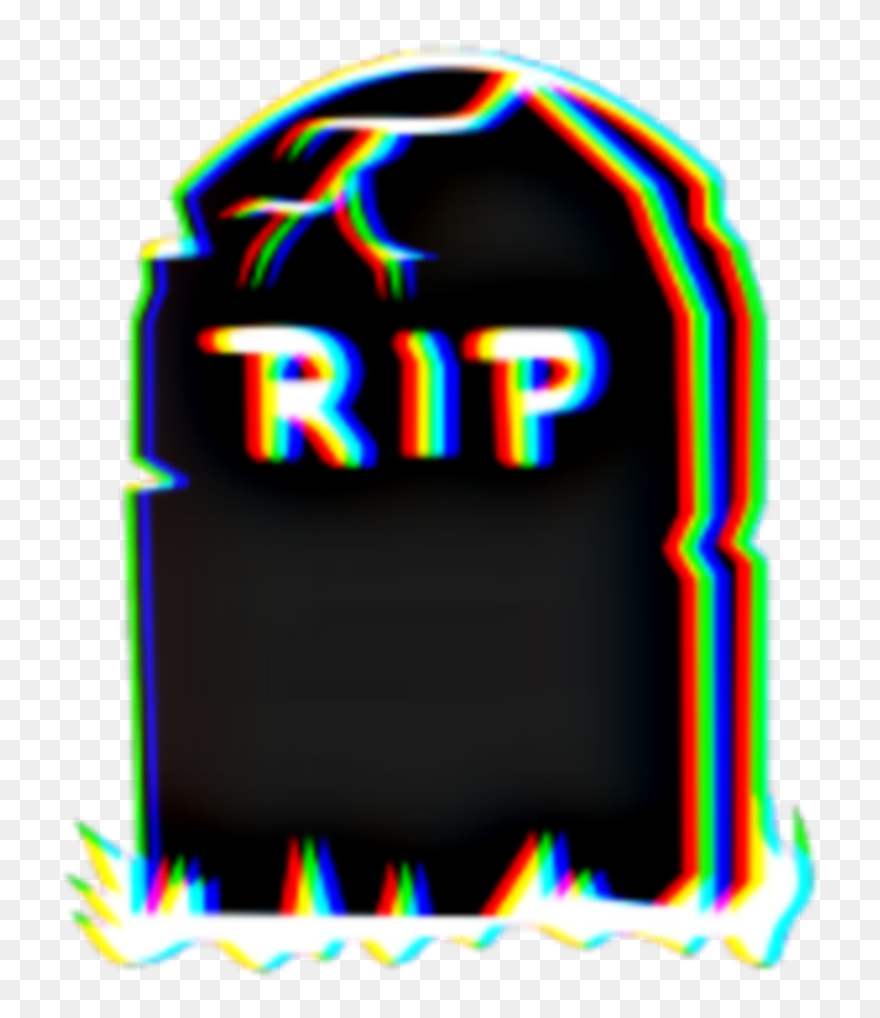 #rip #tombstones #death #black #glitch Clipart
