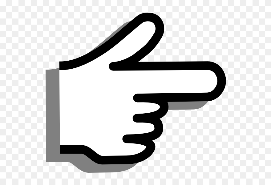 Finger Pointing Clip Art At C - Pointer Clip Art - Png Download