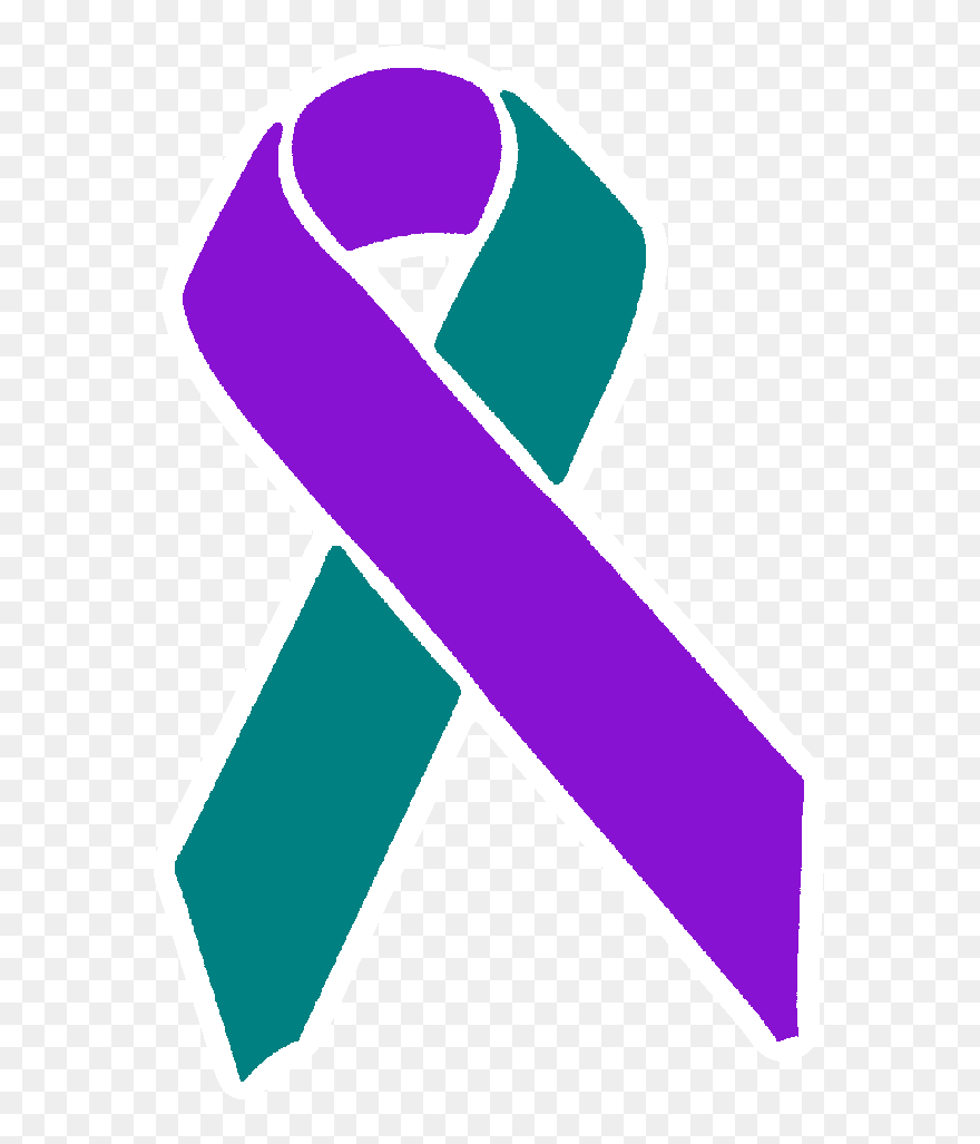 Elegant All Cancer Ribbon With All Cancer Ribbon - Blue Awareness Ribbons Transparent Clipart