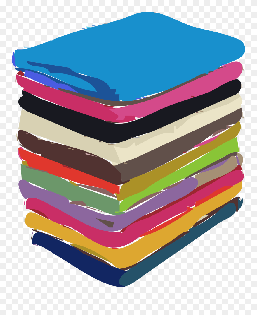 Clipart - Folded Towels Clip Art - Png Download