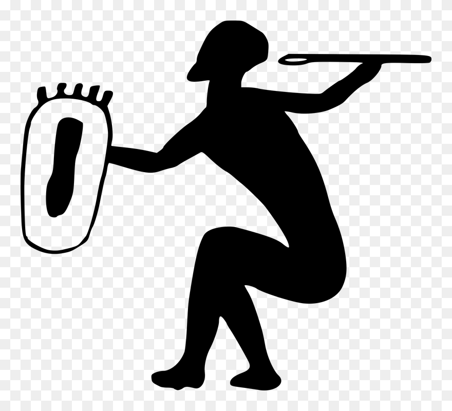 Transparent Hunting Clipart Black And White - Cave Painting Png