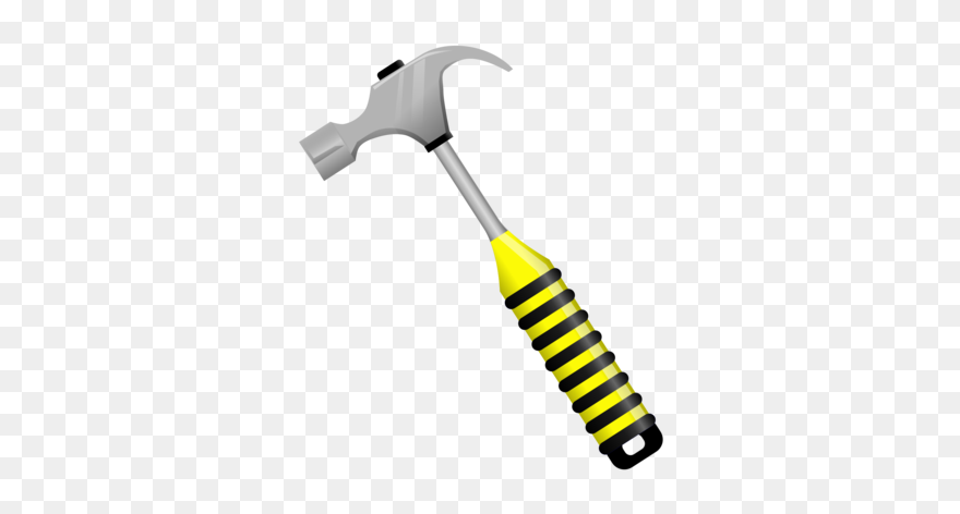 Carpenter Vector Vintage Hammer - Bob The Builder Hammer Clipart