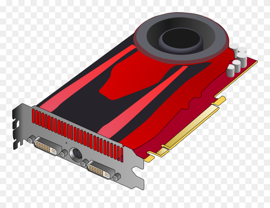Tv Tuner Card,electronic Device,computer Hardware - Graphics Card Vector Png Clipart