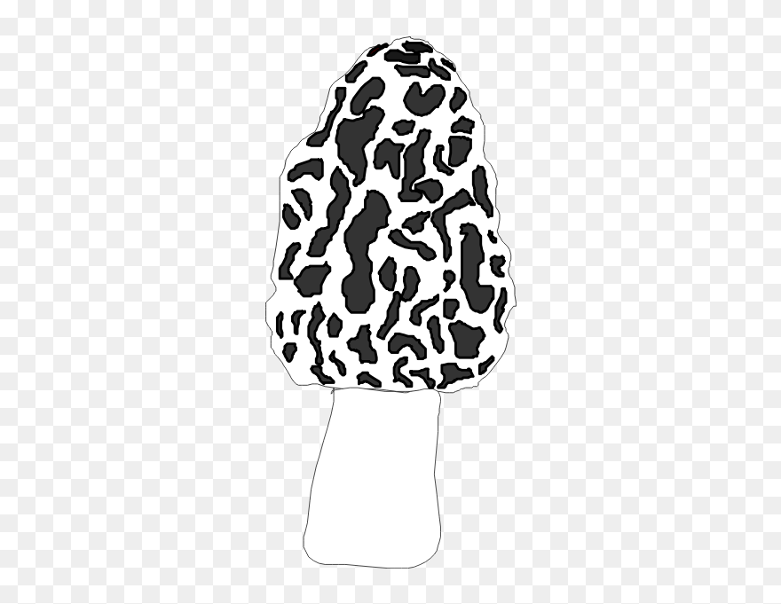 Morel - Svg Morel Mushroom Clipart - Png Download