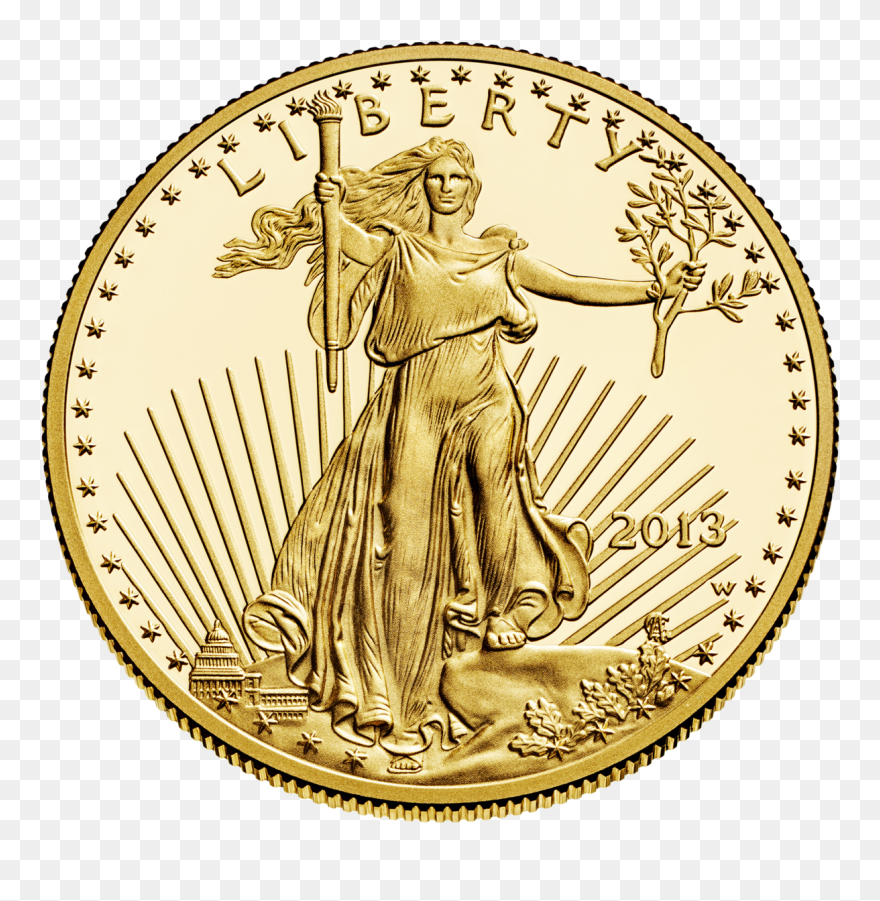 Drawing At Getdrawings Com - American Gold Eagle Coin Clipart