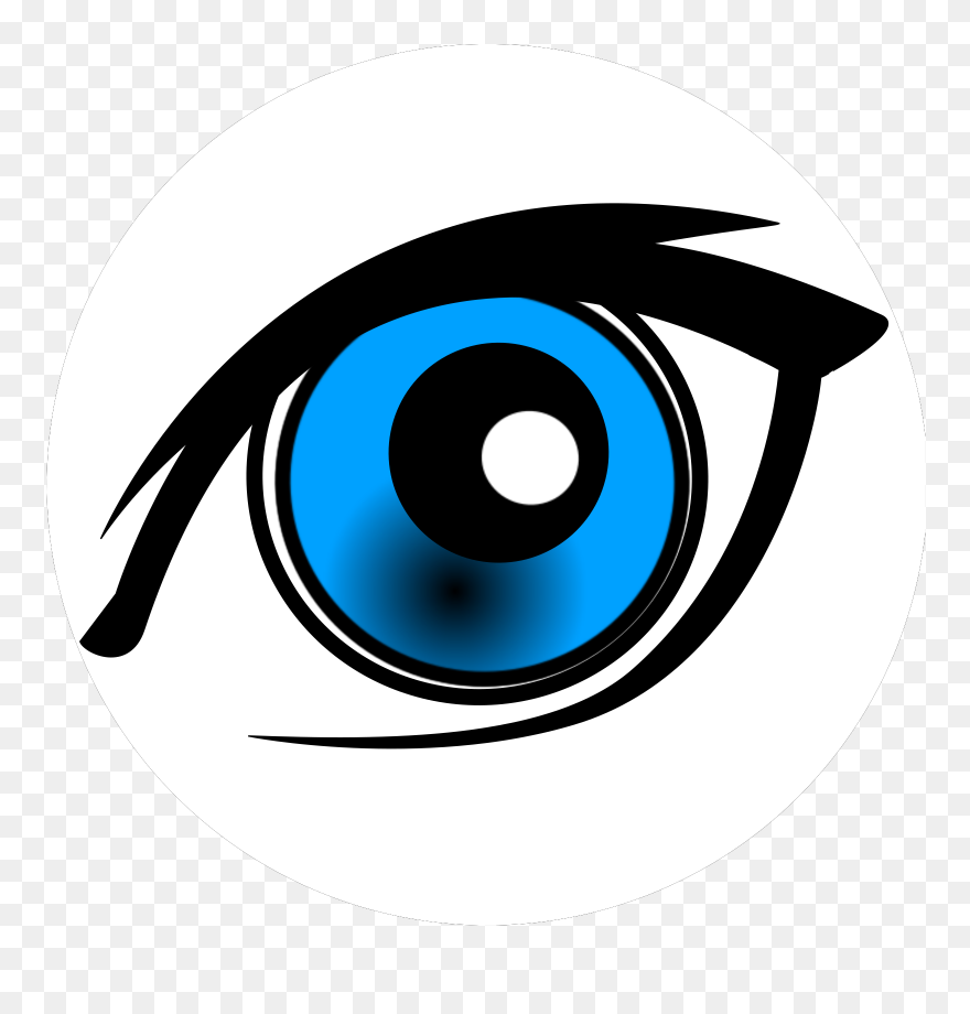 Anime Eye Svg Clip Arts - Eye Cartoon - Png Download