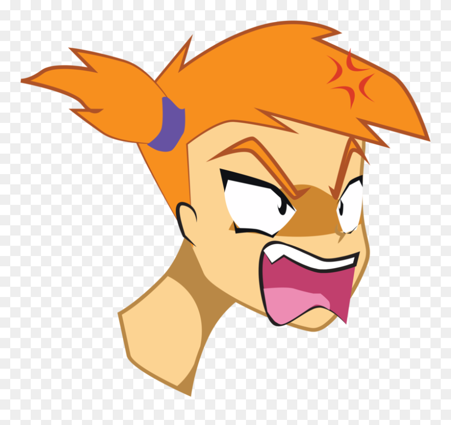 Angry Anime Girl - Angry Anime Girl Png Clipart