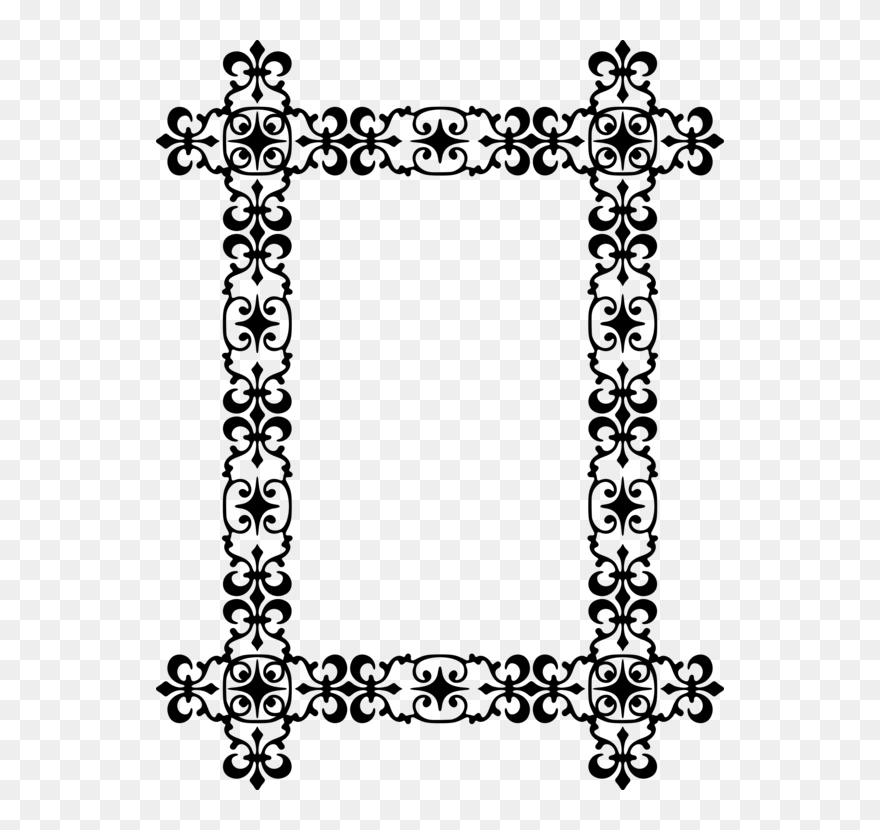 Flower,art,symmetry - Clipart Frame Morocco - Png Download