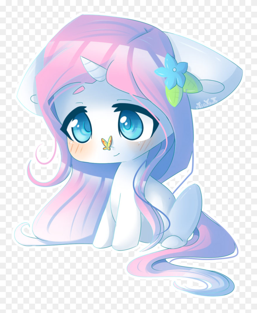 Cartoon Unicorn Png - Chibi Cute Unicorn Drawing Clipart