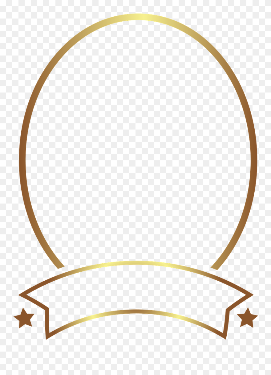 Transparent Background Oval Gold Frame Png Clipart