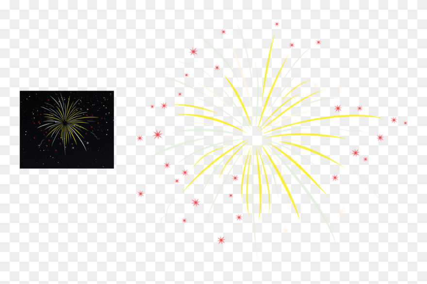 Fireworks Clipart Diwali, Fireworks Diwali Transparent - Fireworks - Png Download