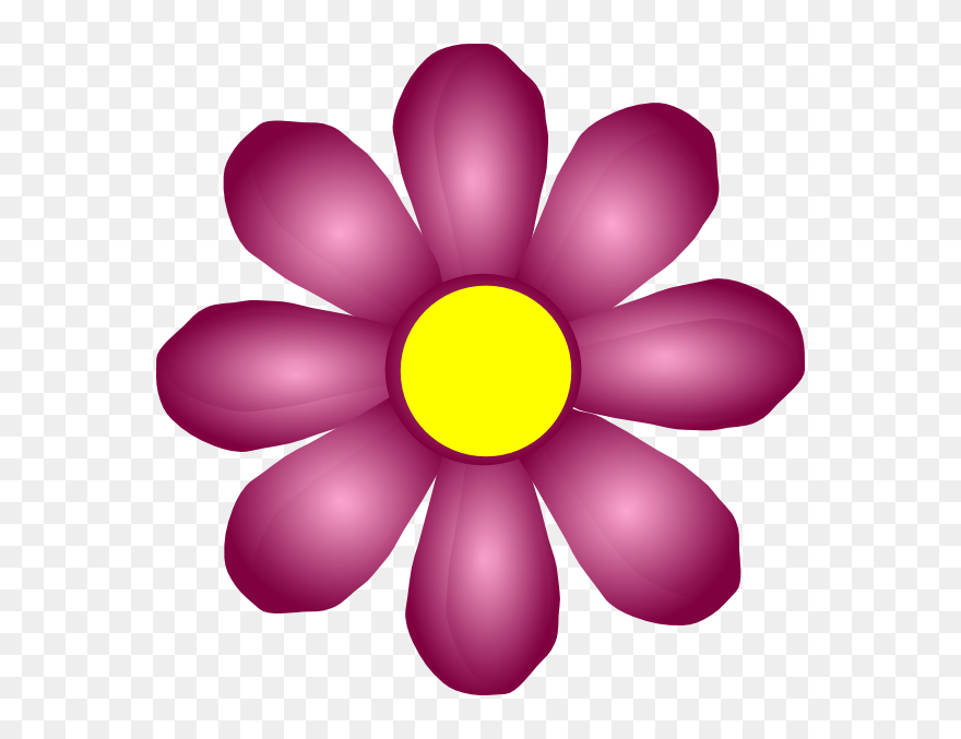 Flower Clipart Violet - Png Download