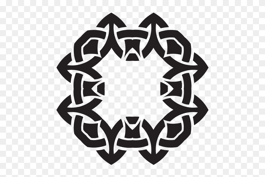 Decorative Knot Silhouette - Clip Art - Png Download