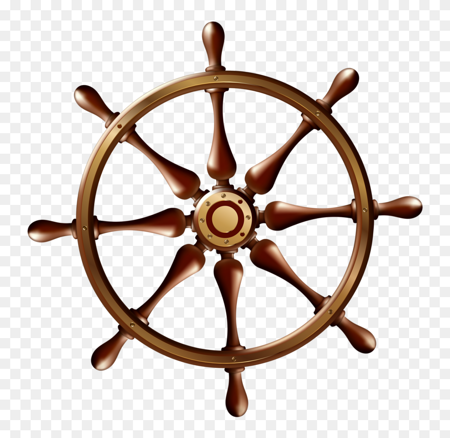 Transparent Ship Steering Wheel Png Clipart