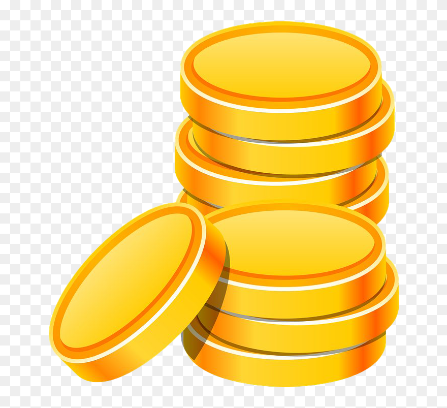 Plain Game Gold Coin Png Image - Coin Game Png Clipart