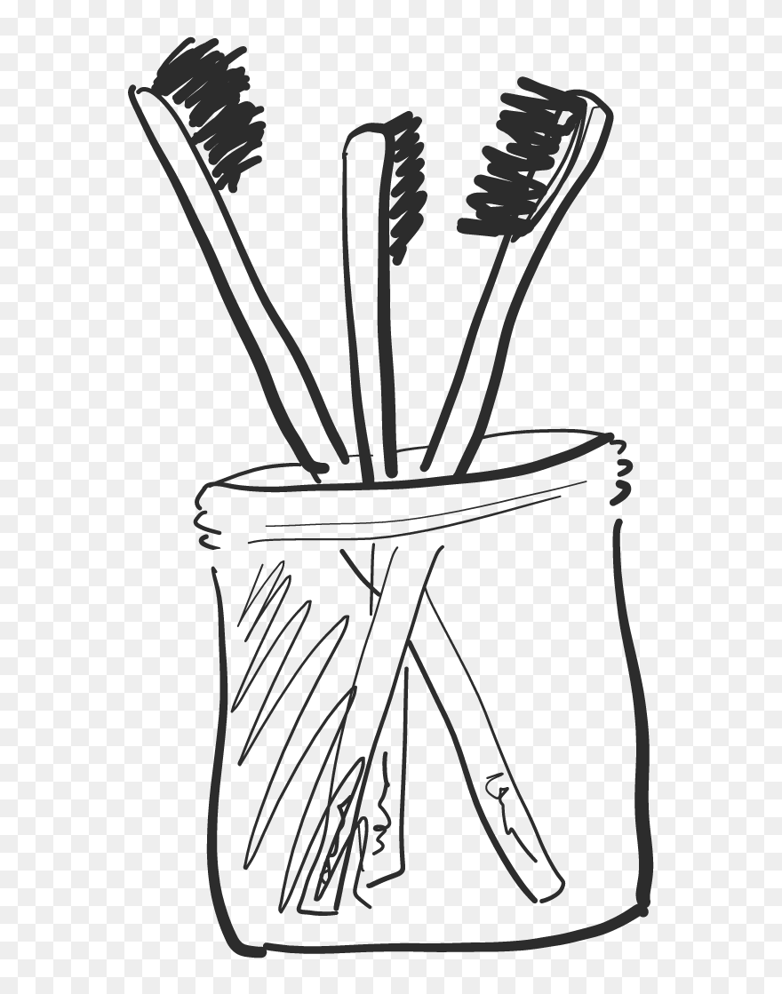 Bamboo Toothbrush Subscription - Transparent Toothbrush Sketch Clipart