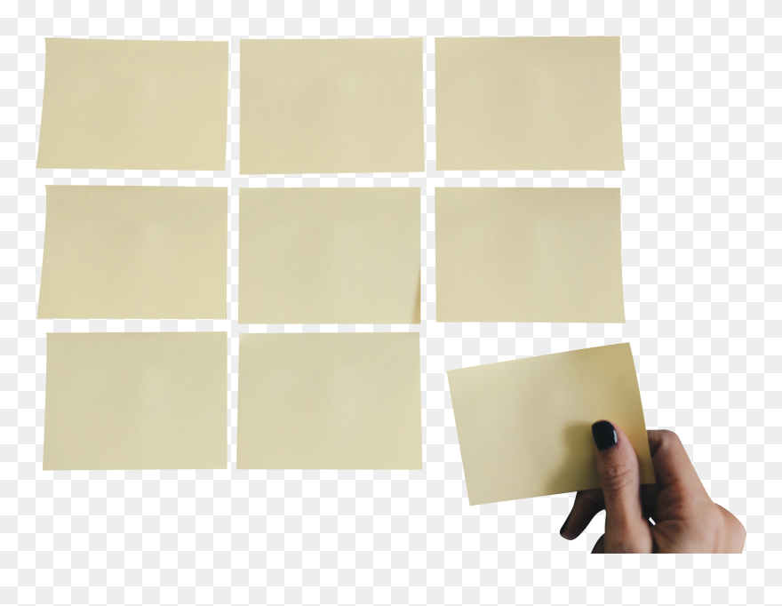 Yellow Sticky Notes Square - Transparent Background Sticky Note Png Clipart