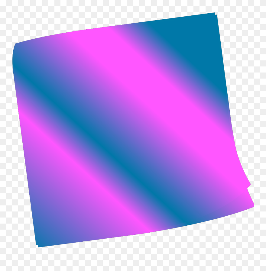 Shaded Blue Pinkn Sticky Note Svg Clip Arts - Png Download