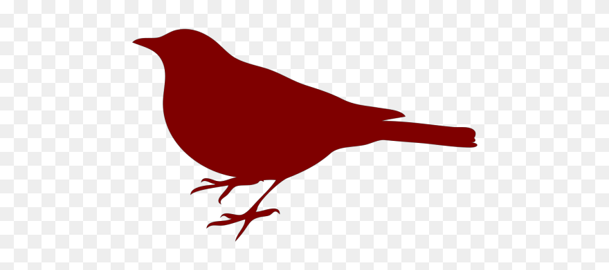 Bird Silhouette Small Red Png Clip Art - Bird Silhouette Clip Art Transparent Png
