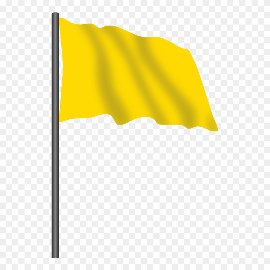 Motor Racing Flag - Yellow Flag Png Clipart