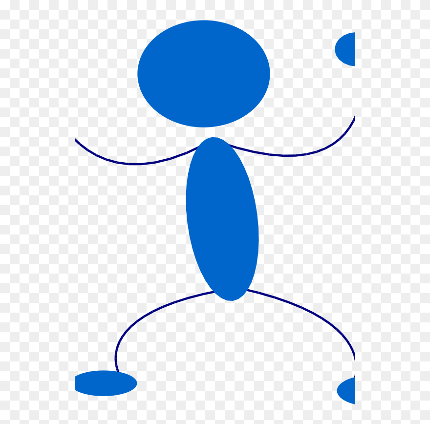 Free Clip Art "blueman - Don T Know Graphic - Png Download