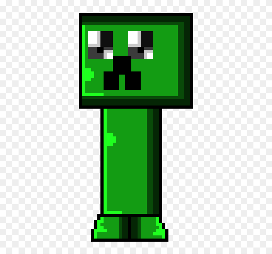 Creeper Pixel Art Kawaii Clipart