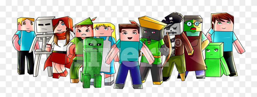 Drawing Minecraft Figures Huge Freebie Download For - Baby Toys Clipart