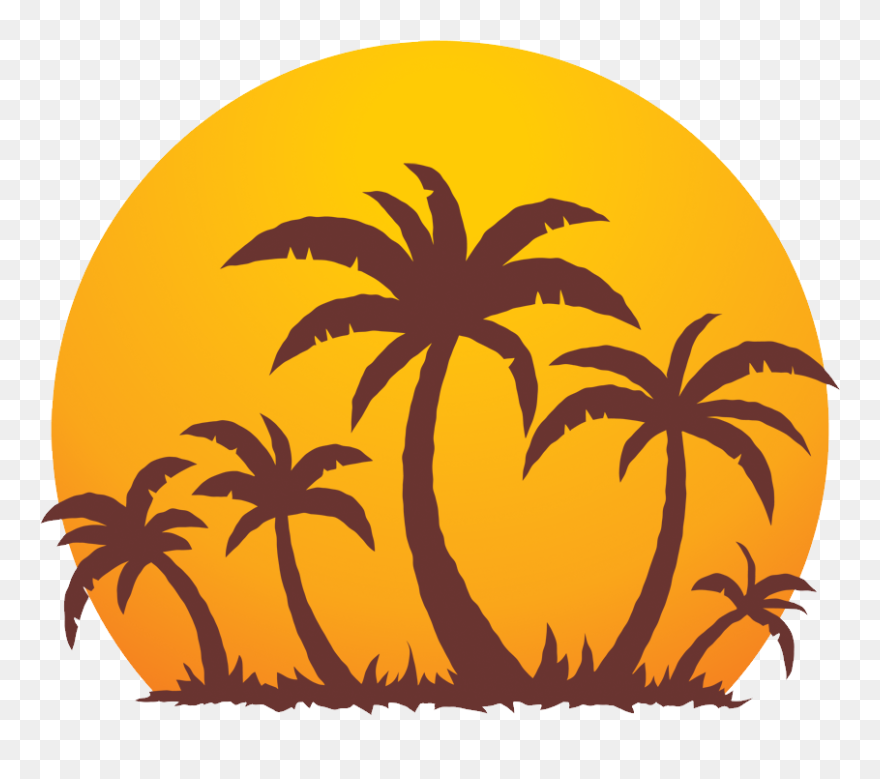 Palm Tree Png - Palm Tree And Sun Clipart