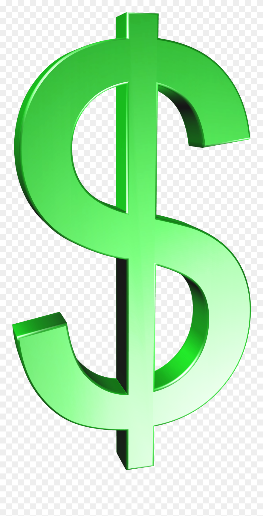 Dollar Clipart Green - Green Dollar Signs Png Transparent Png