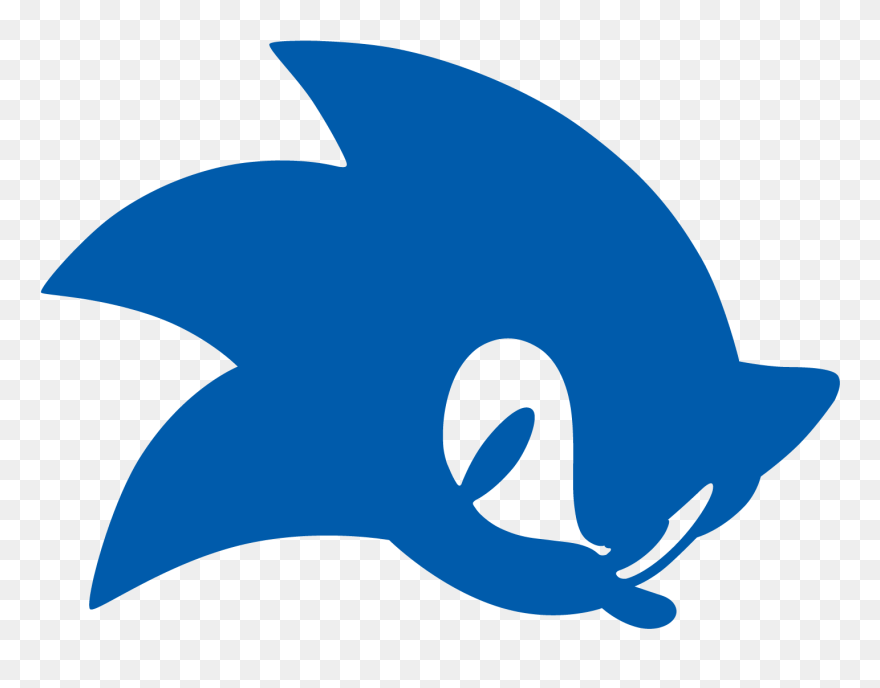 Sonic The Hedgehog Clipart Sonic Head - Sonic The Hedgehog Silhouette - Png Download