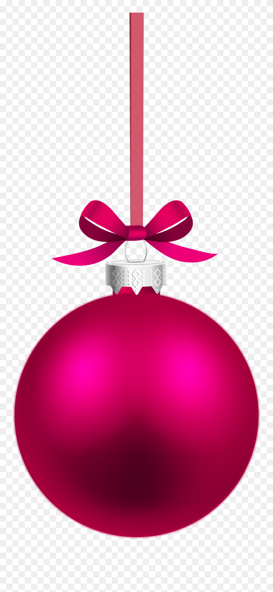 Ball Clipart 1 Ball - Pink Christmas Ball Png Transparent Png