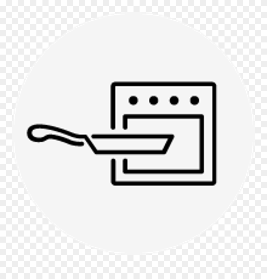 Skillet To Oven Icon Clipart