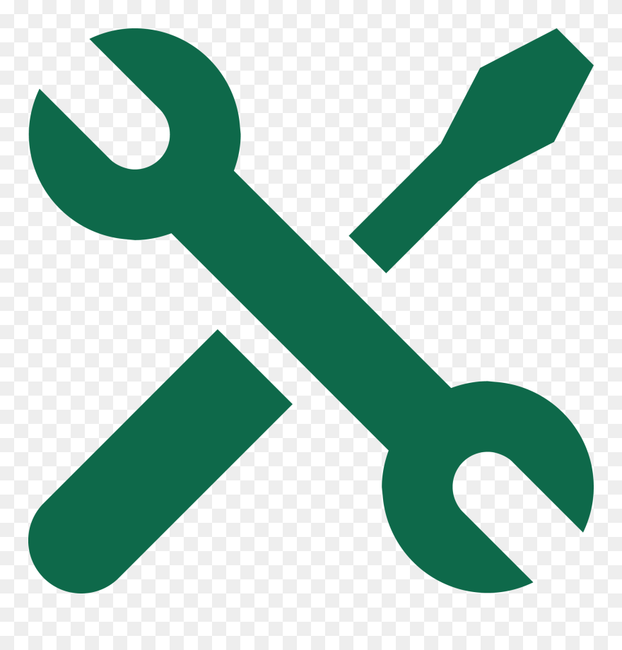 Spanner And Screwdriver Icon Clipart