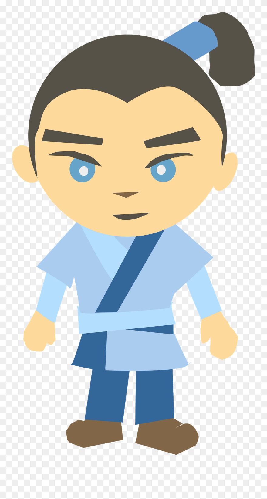 Japanese Warrior Clipart - Japanese Man Clipart - Png Download