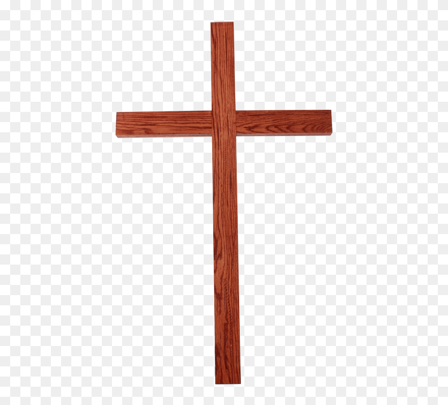 Crucifix Christian Cross Wood Church - Wooden Cross Transparent Background Clipart