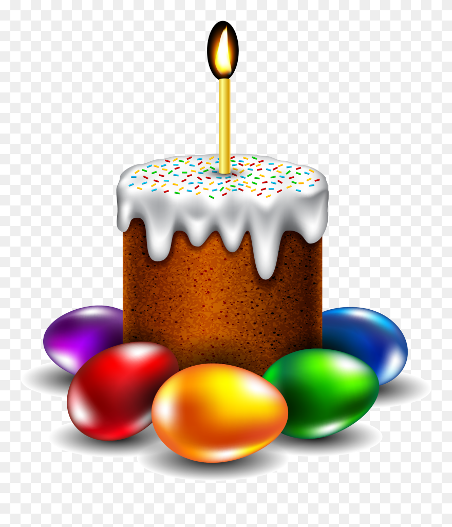 Easter Bunny Easter Egg Candle Clip Art - Png Download