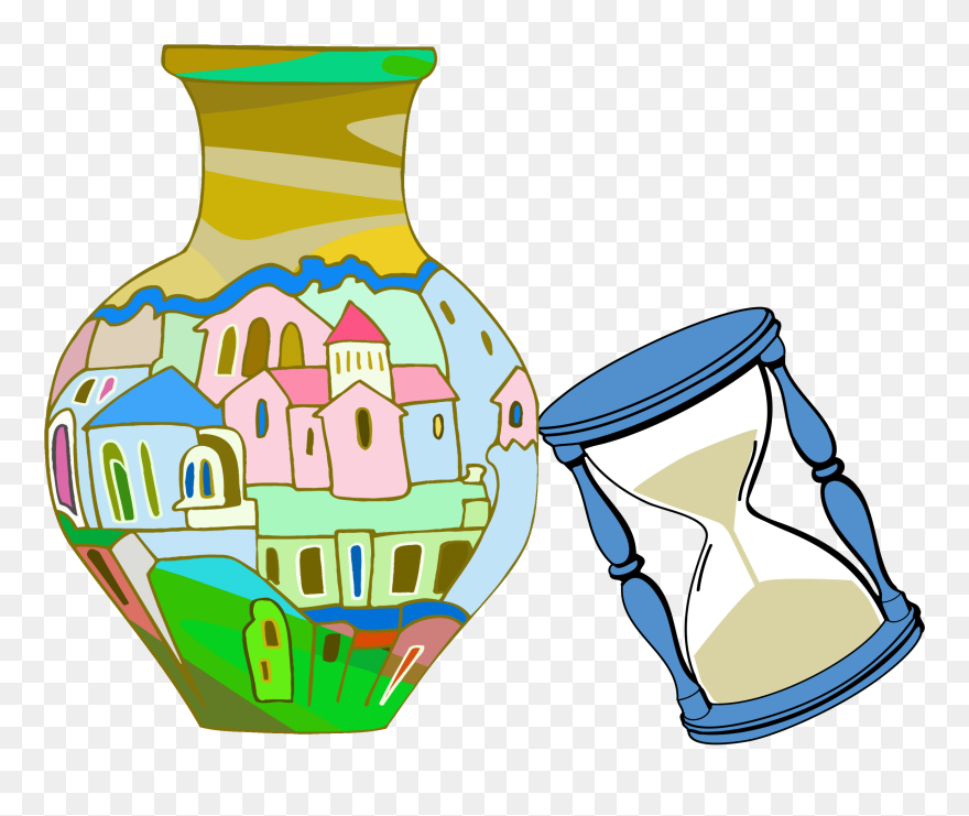 Transparent Old Couple Clip Art - Sand Timer Clip Art - Png Download