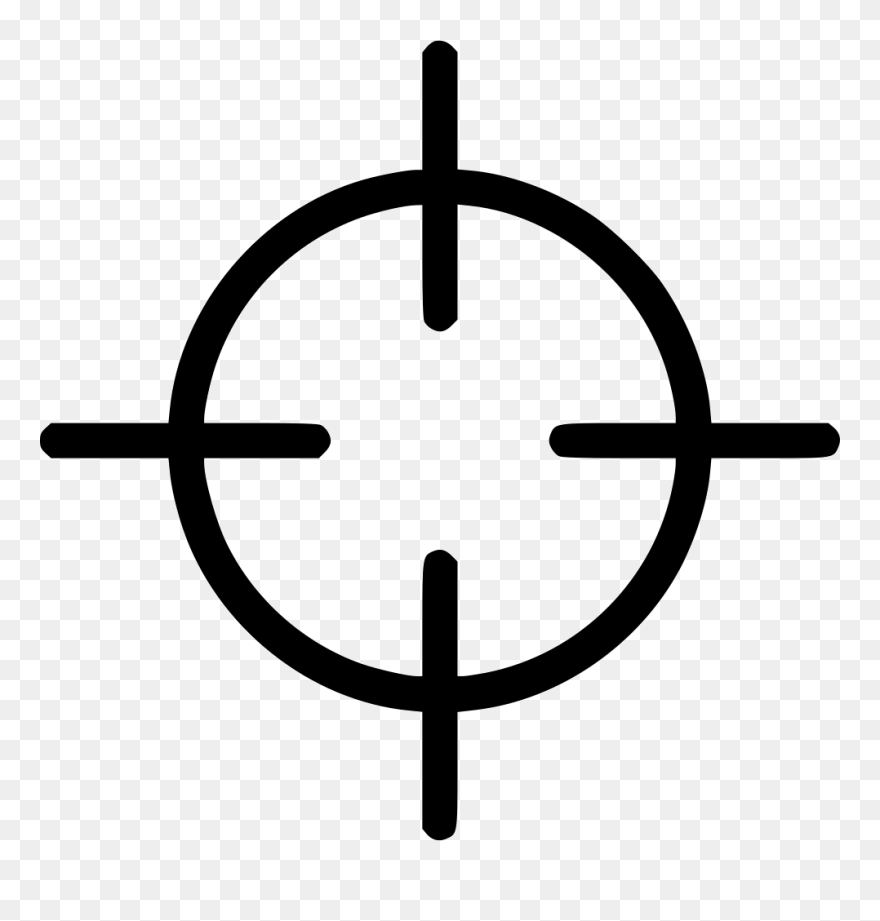 Sight, Aim Png - Transparent Background Scope Icon Clipart