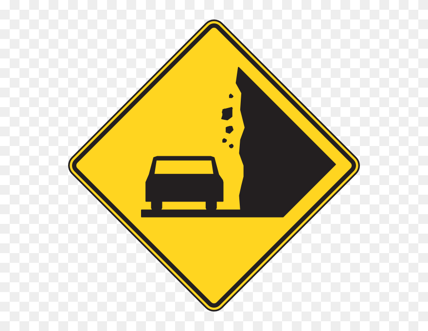Beware Of Falling Rocks Clipart
