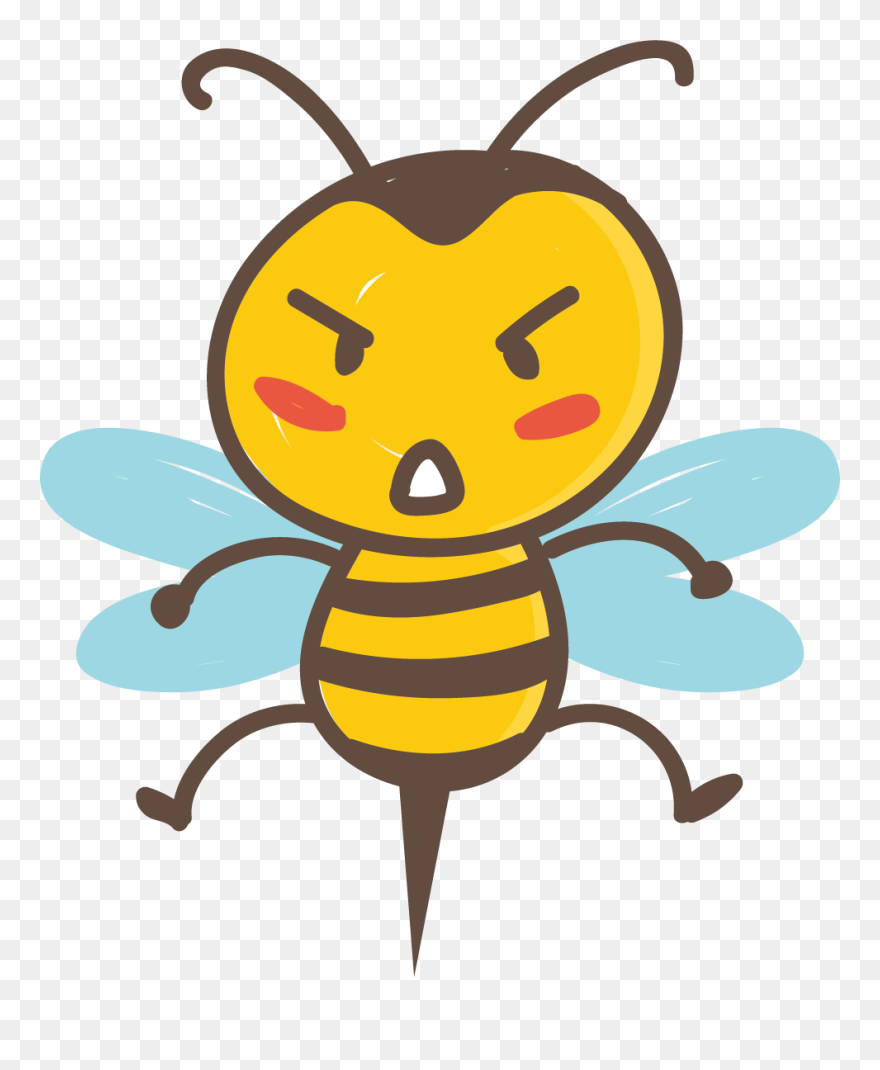 Honey Bee Apidae Euclidean Vector - Queen Bee Stinger Cartoon Clipart