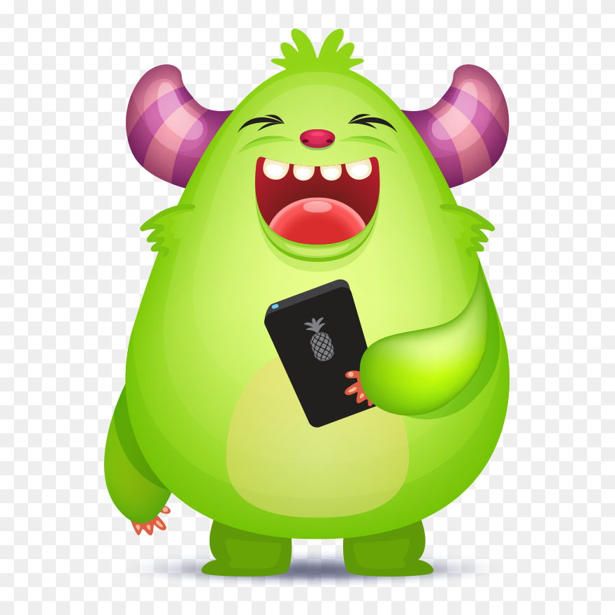 Caricatura De Un Monstruo Clipart