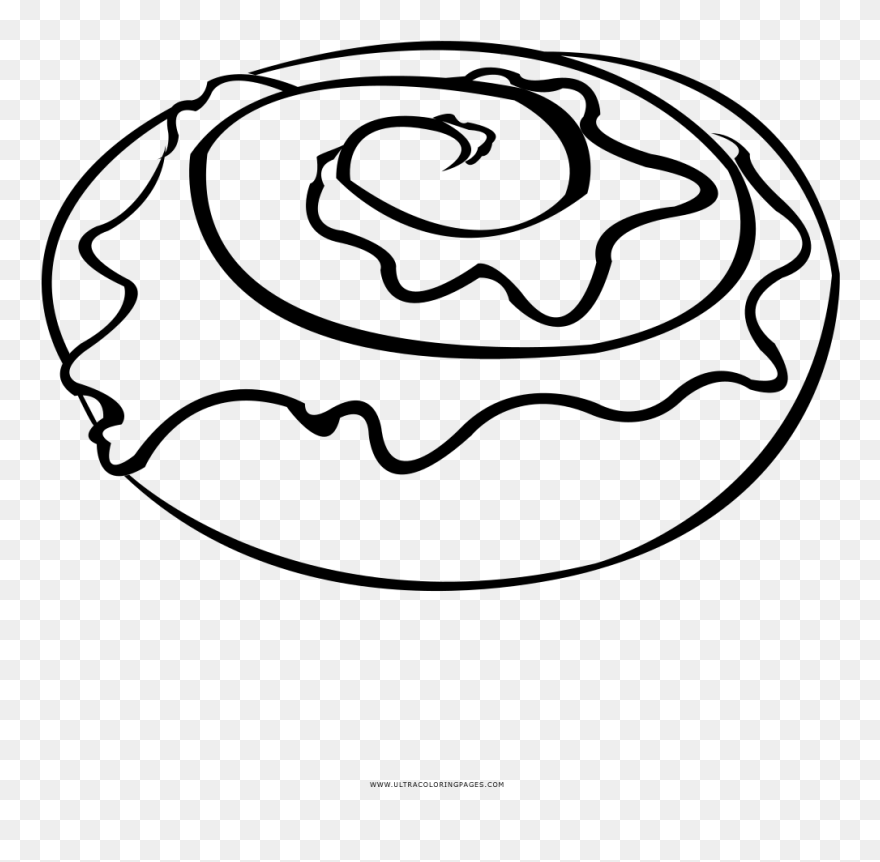 Transparent Cinnamoroll Png - Cinnamon Roll Coloring Page Clipart