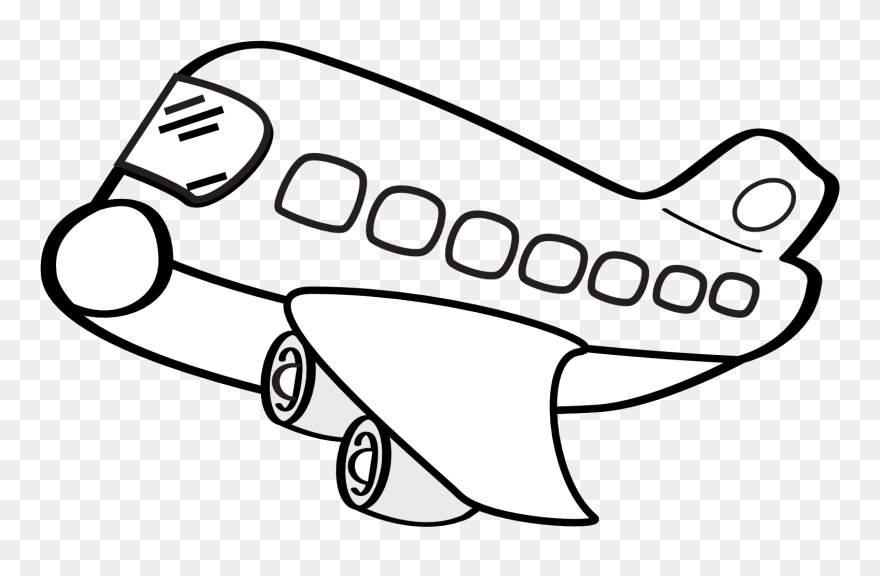 Jet Black And White Clipart - Png Download