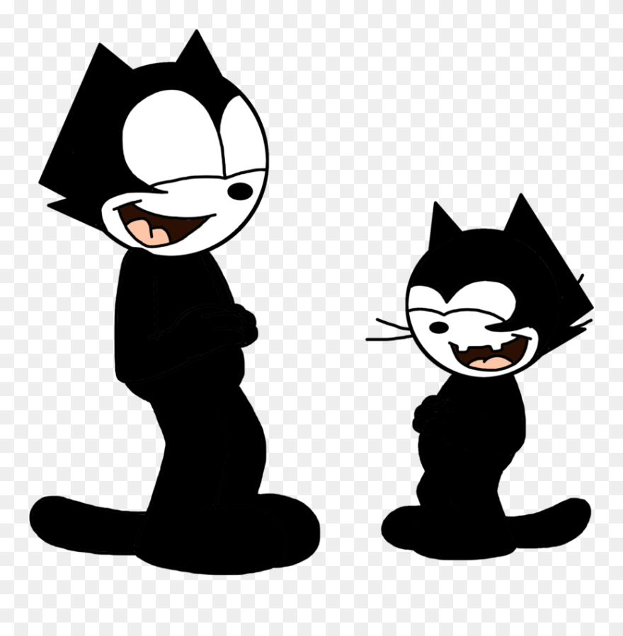 Clipart Cat Laughing - Laughing Felix The Cat - Png Download