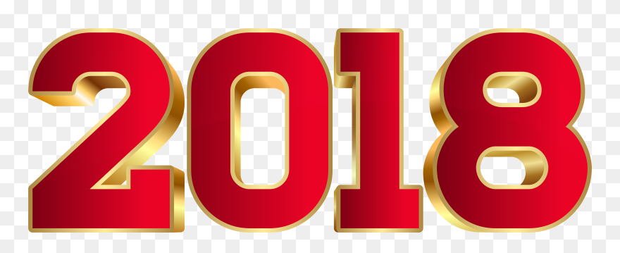 2018 Red Transparent Png Clip Artu200b Gallery Yopriceville - 2018 Png