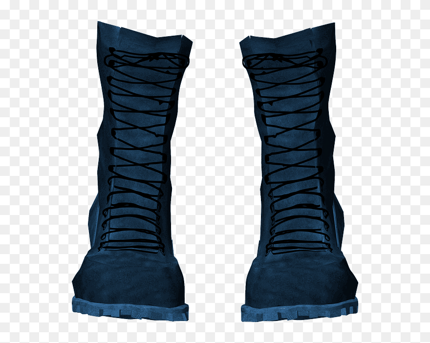 Combat Boots Clipart - Knee-high Boot - Png Download