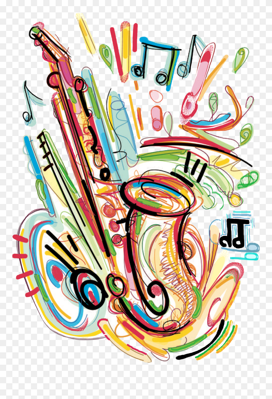 Feliz Cumpleaños Con Saxofón Clipart