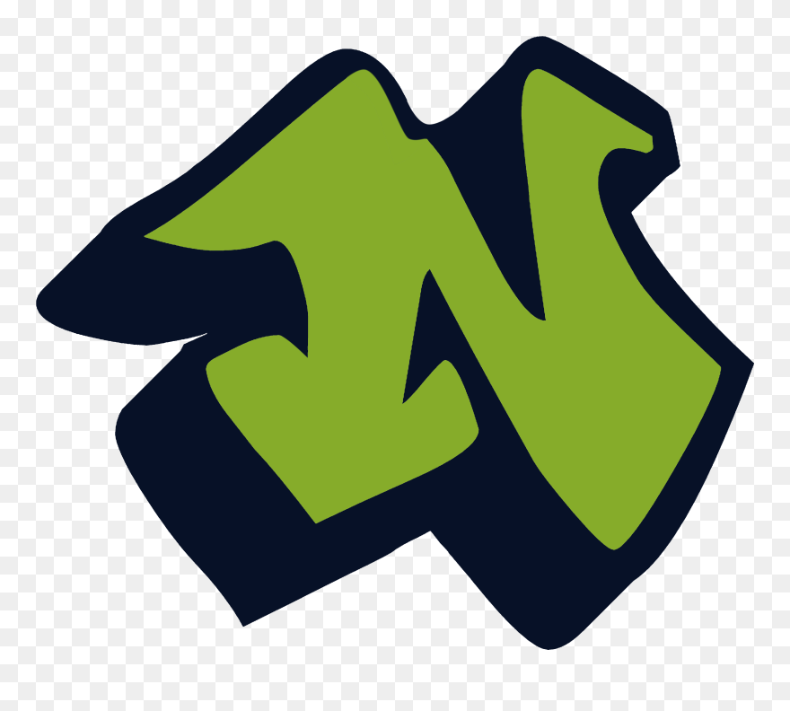 Graffiti Letter N Alphabet - Alphabet Graffiti Letters Png Clipart